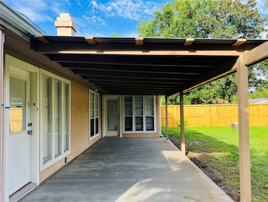 Spacious covered patio.