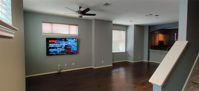 Living room open to kitchen