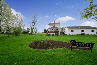 The flat backyard has been meticulously landscaped
