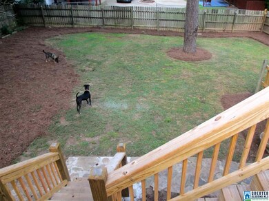The huge back yard is fenced in and has been recen