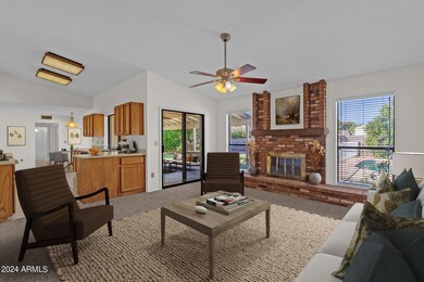 Large Family Room with Fireplace