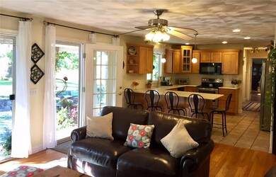 Double French Doors Lead to Terrace