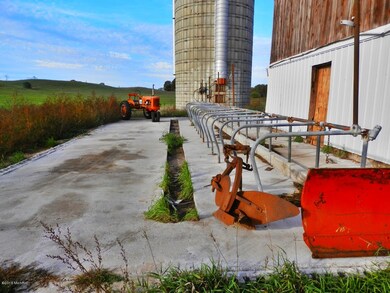 West side of barn