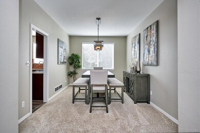 Dining room, updated fixture, overlooks back yard