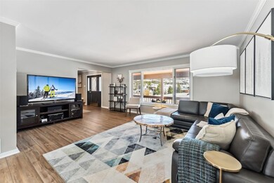 Spacious living room with two separate sitting are