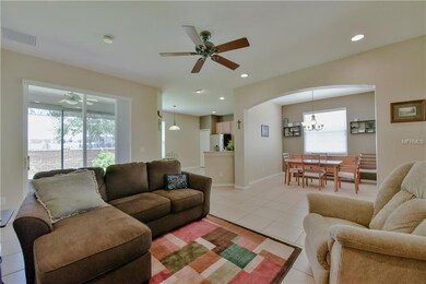 View of the open floorplan from the family room