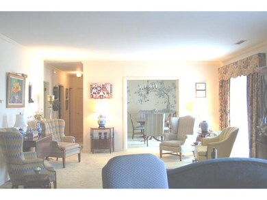 This large living room that looks into the dining 