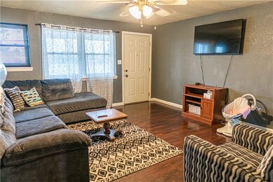 Livingroom from view of hall way.