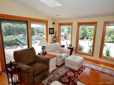 Family Room. PELLA WINDOWS WITH BUILT IN BLINDS & 