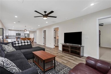 Living area featuring recessed lighting, a ceiling