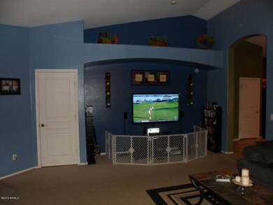 GREAT ROOM WITH VAULTS AND NICHE