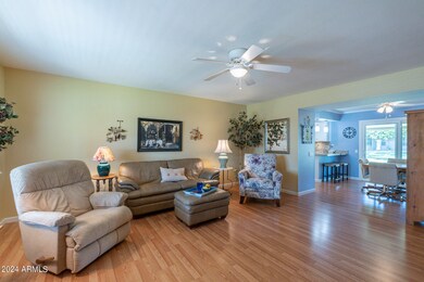 great room to kitchen