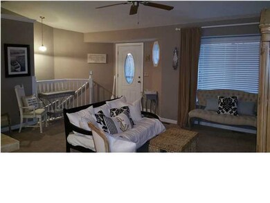 Living room and staircase