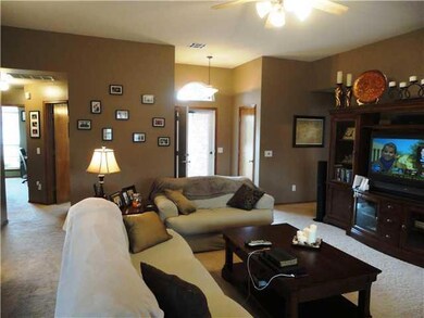 Living Room. View of the foyer entry.