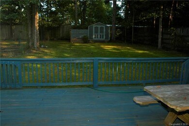 Fenced back yard and spacious deck