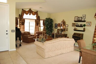 Living room and entry way