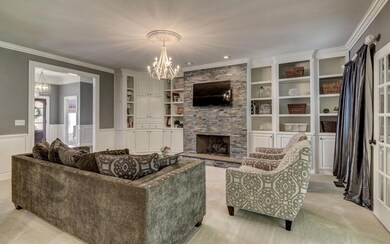 Fine detail in the built in shelving and storage