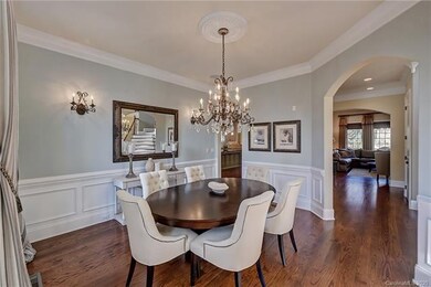 Dining Room. Handsome wainscoting molding, chair r