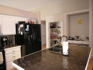 Kitchen with open Pantry