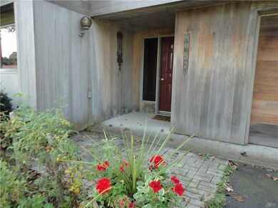Front brick entrance with no steps