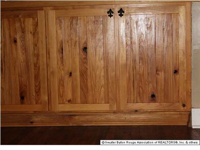 Handmade Cypress cabinets w/ full extension & flur