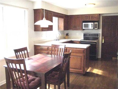 Kitchen. Bright kitchen with spacious eat-in area 