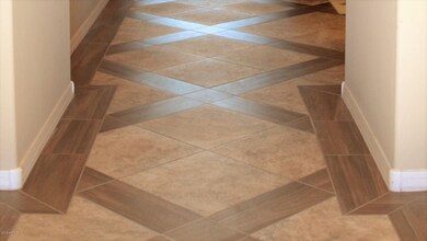 Gorgeous custom tile work throughout!