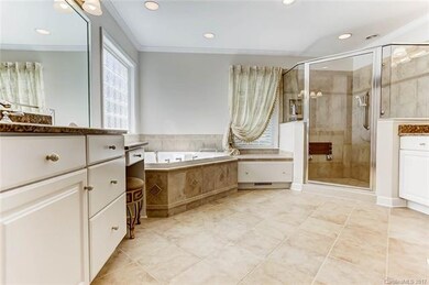 Master Bath: garden tub, walk-in shower with grab 