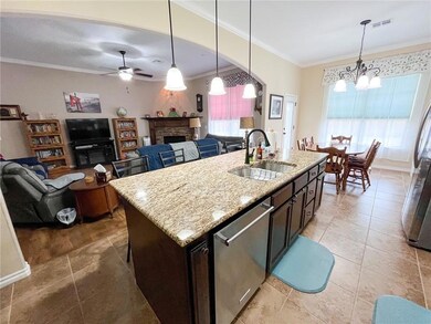 Large kitchen with island