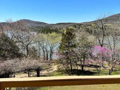 Lake view; red buds