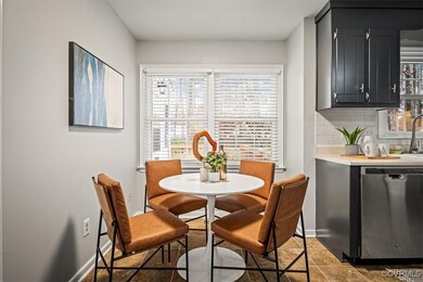 Dining room featuring tile patterned floors and a