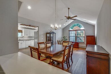 Close up of Dining Room Living Room