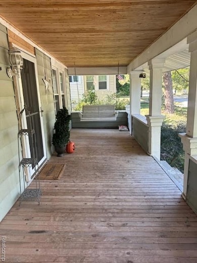 View of wooden porch