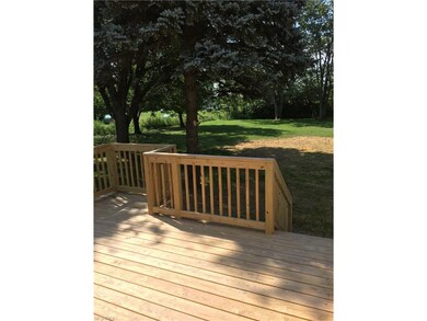 New back deck with space built for a grill.