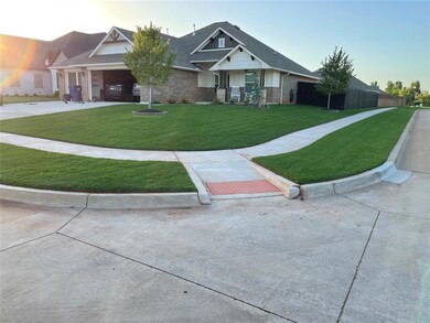 View of front of property with a front yard