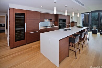 Kitchen with gas cooktop, all Miele Appliances and
