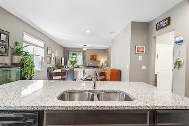 Large island for entertaining