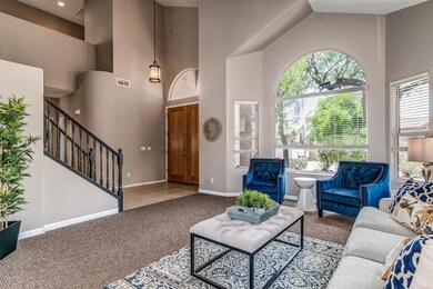 Gorgeous entry & living room.