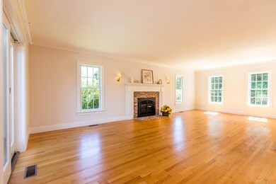 Living room with fireplace
