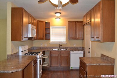 Kitchen with stove and microwave and dishwasher