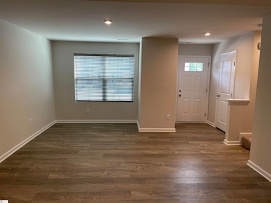 Facing front door from great room.