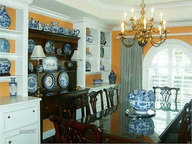 Dining Room. Large Dining room with built in shelv