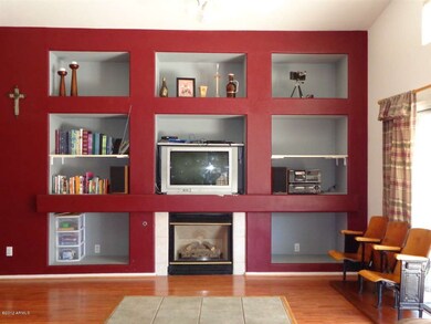 Entertainment Center and fireplace