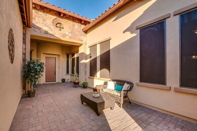 Large private courtyard