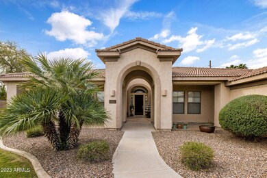 Dramatic front entrance