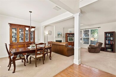 Dining room open to the living room