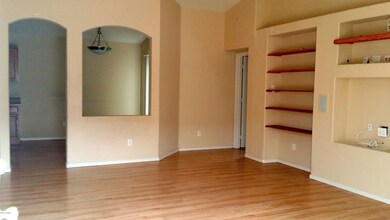 Living room view to kitchen dining area