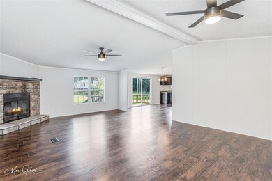 Open Concept Living Room with fireplace
