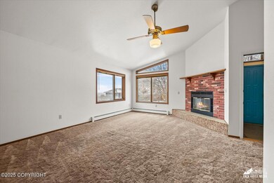 Living room fireplace