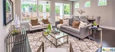 Gorgeous living area, open to dining and kitchen.